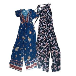 Band of Gypsies set of 2 Jumpsuits one is small the other is extra small EUC